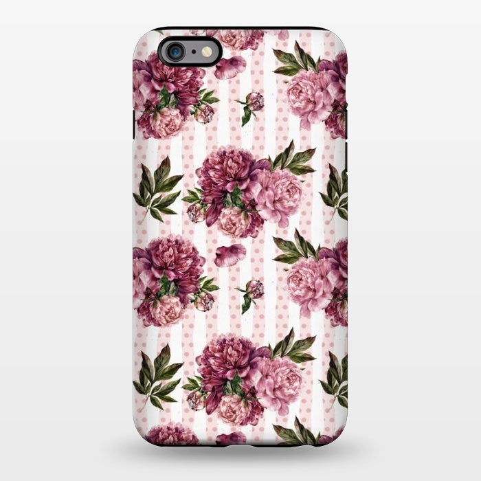 iPhone 6/6s plus StrongFit Vintage Pink Peony Pattern by  Utart
