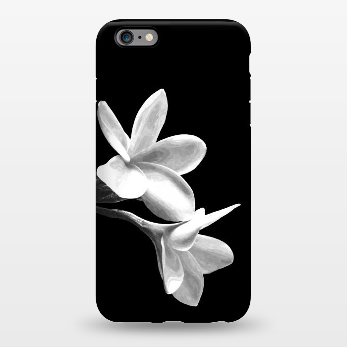 iPhone 6/6s plus StrongFit White Flowers Black Background by Alemi