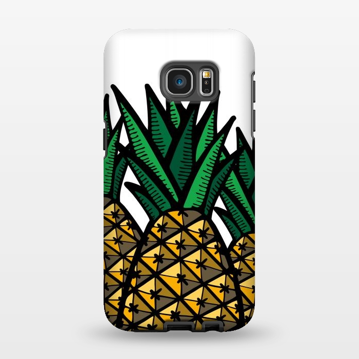 Galaxy S7 EDGE StrongFit Pineapple Field by Majoih