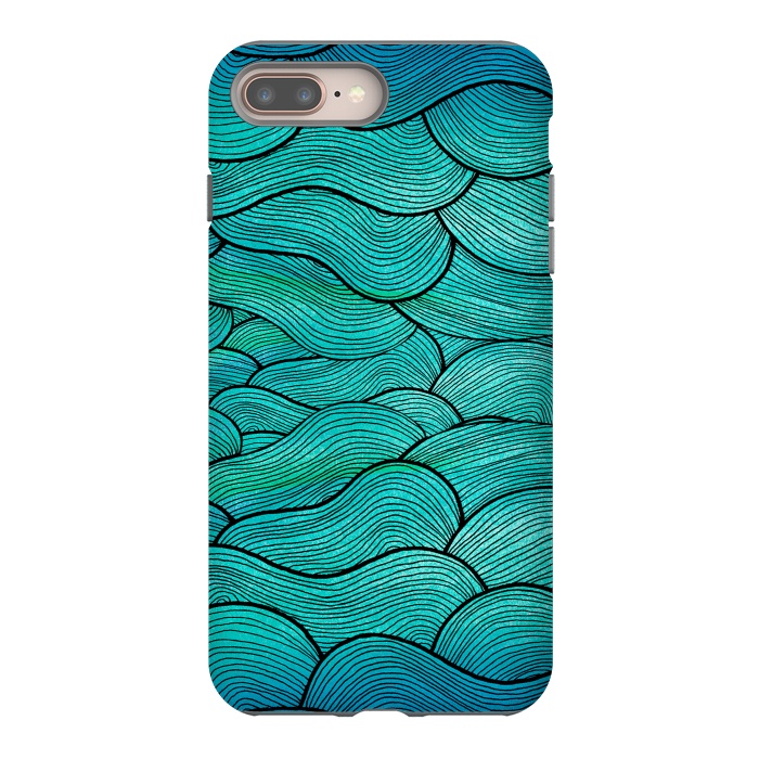 iPhone 7 plus StrongFit sea waves by Pom Graphic Design