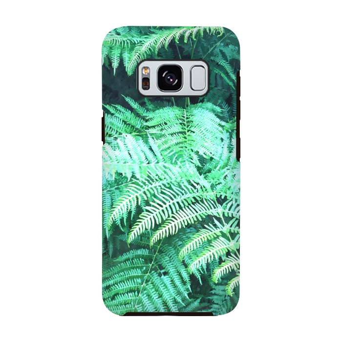 Galaxy S8 StrongFit Fern Tropical Leaves by Alemi