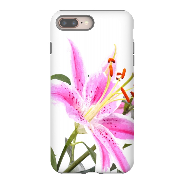 iPhone 7 plus StrongFit Pink Lily by Alemi