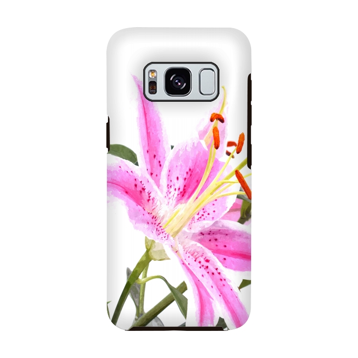 Galaxy S8 StrongFit Pink Lily by Alemi