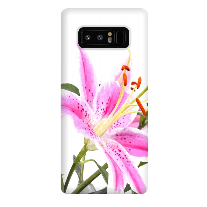 Galaxy Note 8 StrongFit Pink Lily by Alemi