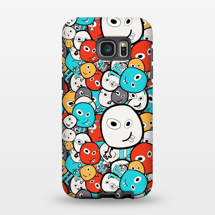 Galaxy S7 EDGE StrongFit colorful monsters by TMSarts