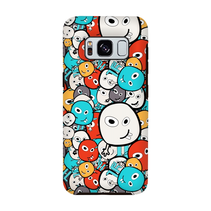 Galaxy S8 StrongFit colorful monsters by TMSarts