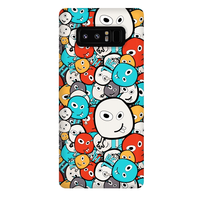 Galaxy Note 8 StrongFit colorful monsters by TMSarts