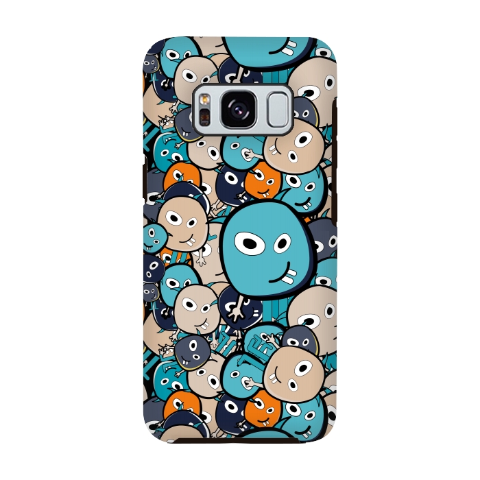 Galaxy S8 StrongFit Doodle Monsters by TMSarts