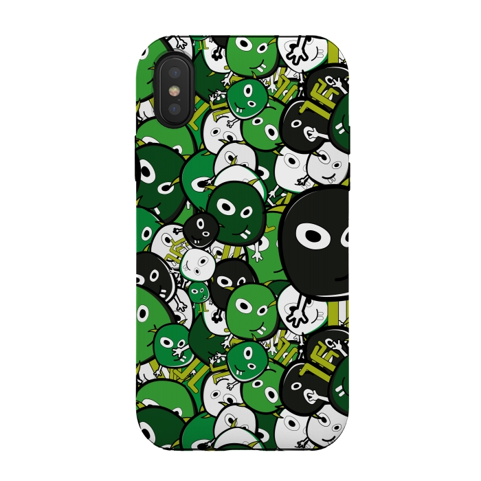 iPhone Xs / X StrongFit green monsters by TMSarts