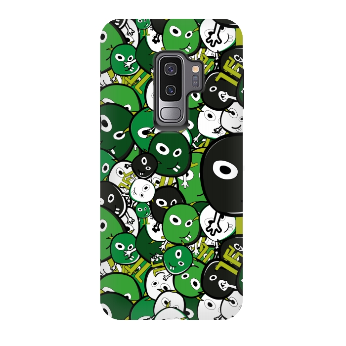 Galaxy S9 plus StrongFit green monsters by TMSarts