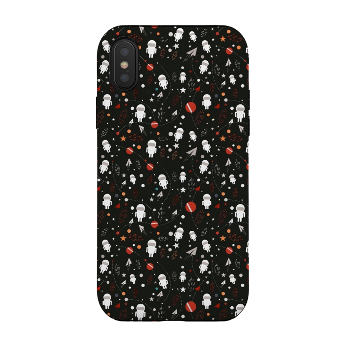 iPhone Xs / X StrongFit cartoon space pattern by TMSarts