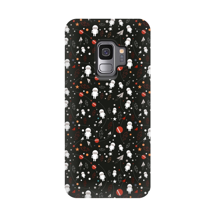 Galaxy S9 StrongFit cartoon space pattern by TMSarts