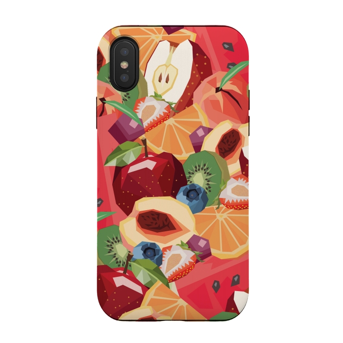 iPhone Xs / X StrongFit TuttiFrutti by Diana Guedez