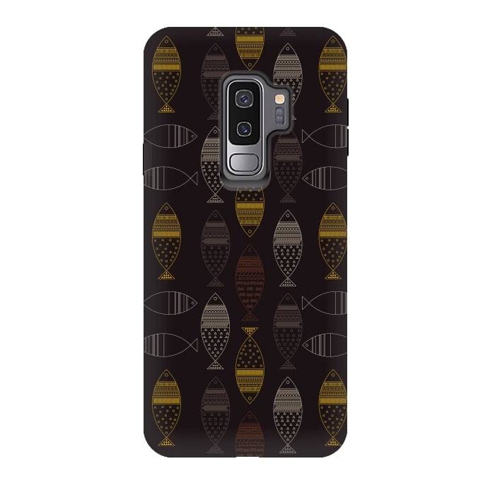 Galaxy S9 plus StrongFit tribal fish by TMSarts