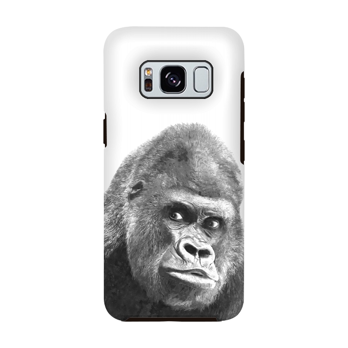 Galaxy S8 StrongFit Black and White Gorilla by Alemi