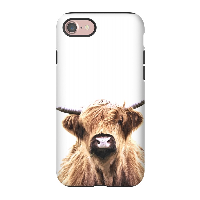 iPhone 7 StrongFit Highland Cow Portrait by Alemi