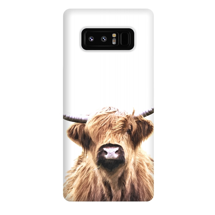 Galaxy Note 8 StrongFit Highland Cow Portrait by Alemi
