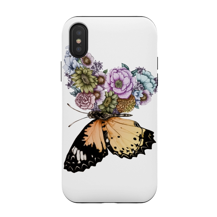 iPhone Xs / X StrongFit Butterfly in Bloom II by ECMazur 