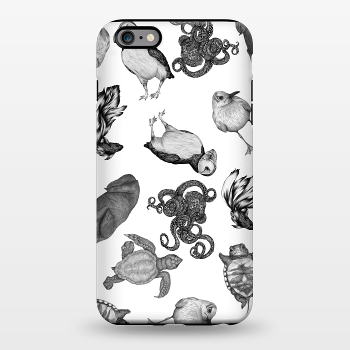 iPhone 6/6s plus StrongFit Cute Sea Animals Party by ECMazur 