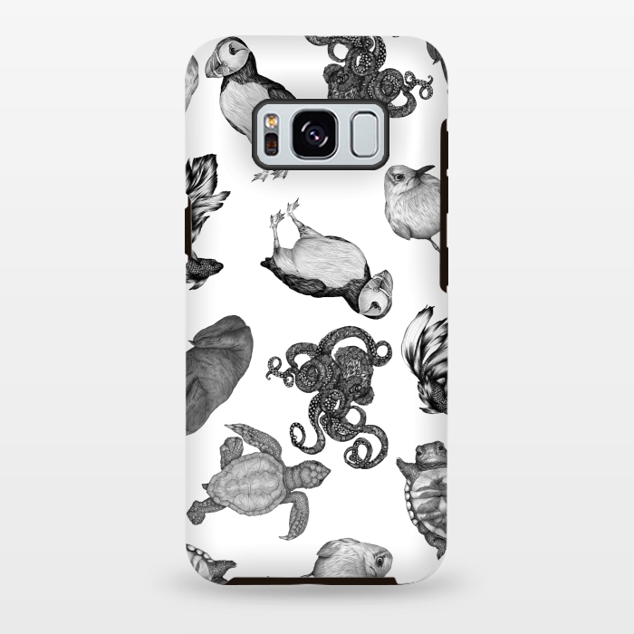 Galaxy S8 plus StrongFit Cute Sea Animals Party by ECMazur 