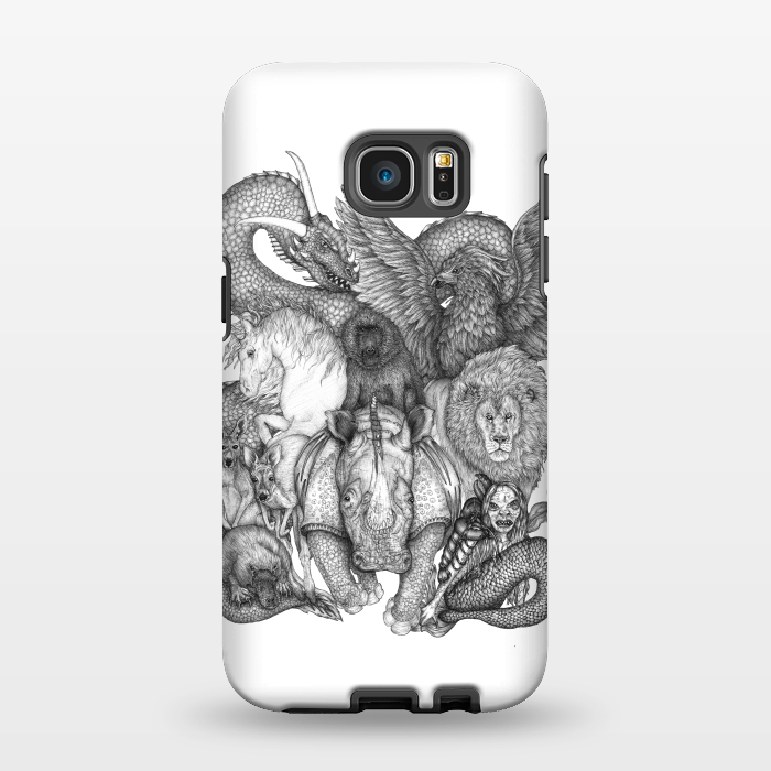 Galaxy S7 EDGE StrongFit The Impossible Menagerie by ECMazur 