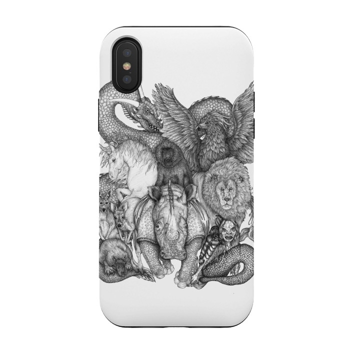 iPhone Xs / X StrongFit The Impossible Menagerie by ECMazur 