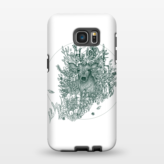 Galaxy S7 EDGE StrongFit Stag and Forest by ECMazur 