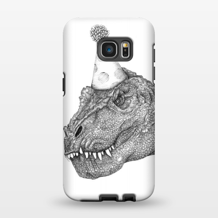 Galaxy S7 EDGE StrongFit Party Dinosaur by ECMazur 
