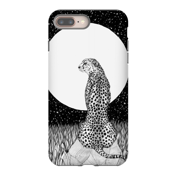 iPhone 7 plus StrongFit Cheetah Moon by ECMazur 