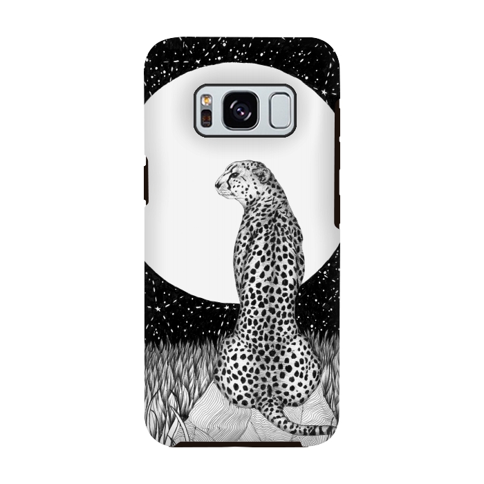 Galaxy S8 StrongFit Cheetah Moon by ECMazur 