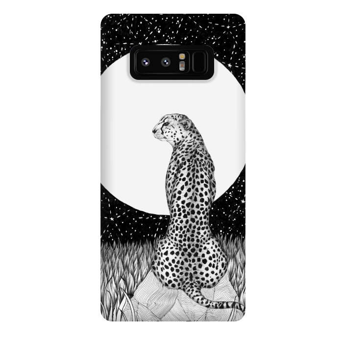 Galaxy Note 8 StrongFit Cheetah Moon by ECMazur 