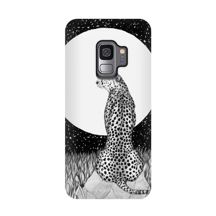 Galaxy S9 StrongFit Cheetah Moon by ECMazur 