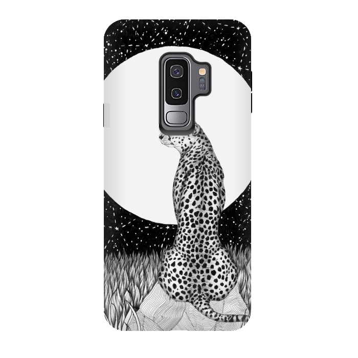 Galaxy S9 plus StrongFit Cheetah Moon by ECMazur 