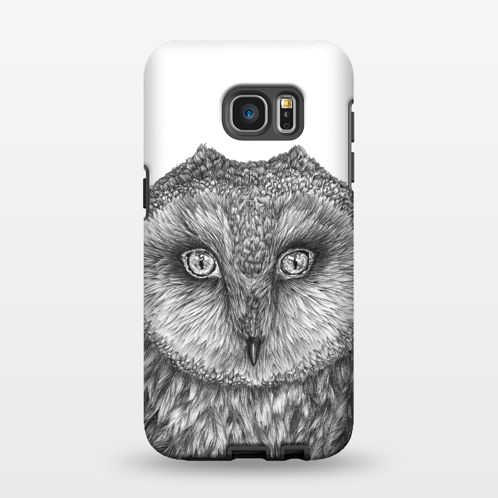 Galaxy S7 EDGE StrongFit Little Barn Owl by ECMazur 