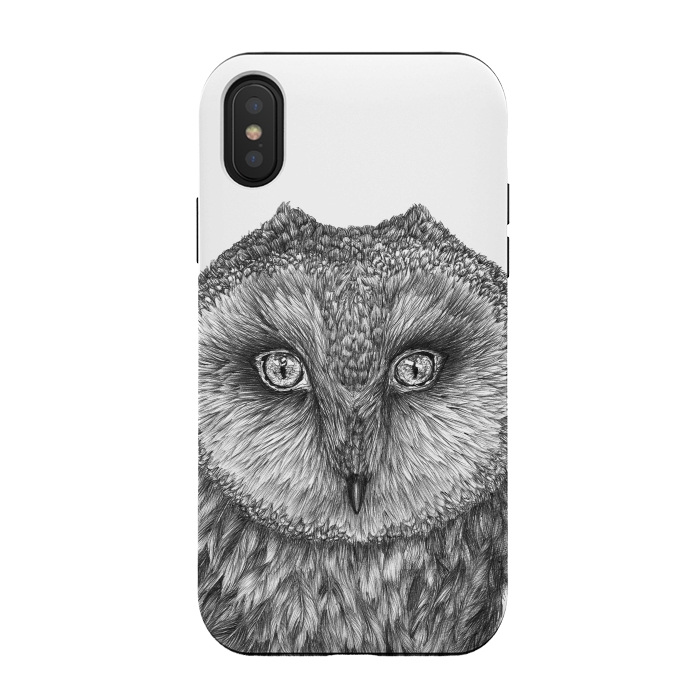 iPhone Xs / X StrongFit Little Barn Owl by ECMazur 