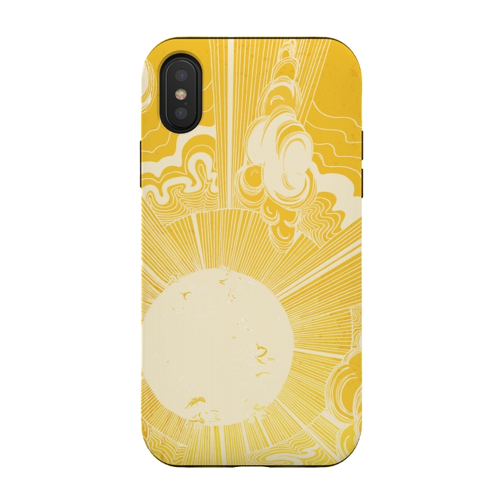 iPhone Xs / X StrongFit Solar Flare by ECMazur 