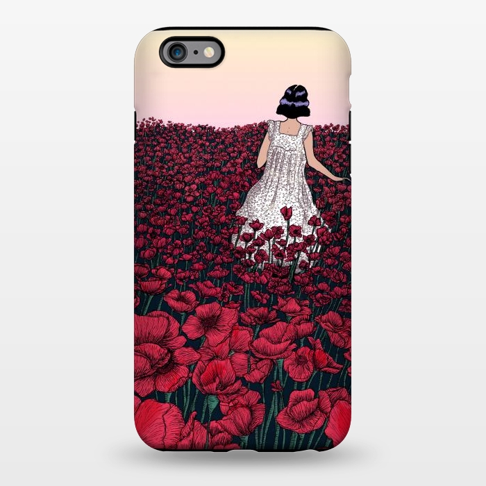 iPhone 6/6s plus StrongFit Field of Poppies II by ECMazur 