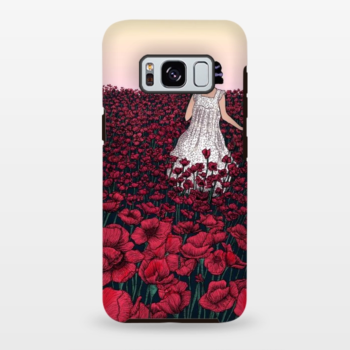 Galaxy S8 plus StrongFit Field of Poppies II by ECMazur 