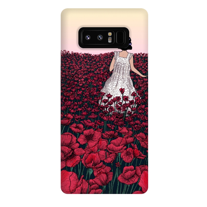 Galaxy Note 8 StrongFit Field of Poppies II by ECMazur 
