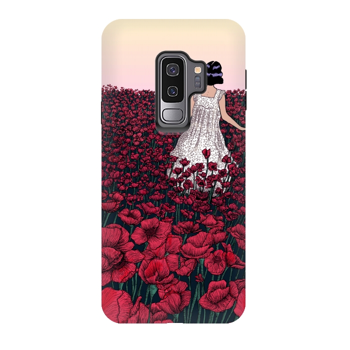 Galaxy S9 plus StrongFit Field of Poppies II by ECMazur 