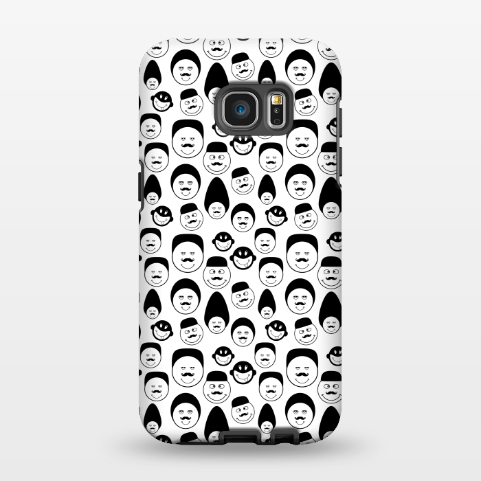 Galaxy S7 EDGE StrongFit doodle faces by TMSarts
