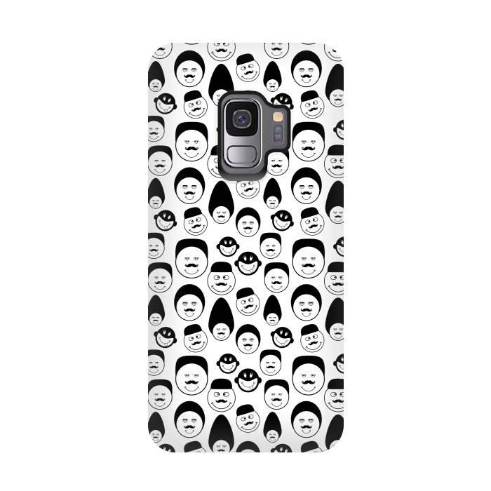 Galaxy S9 StrongFit doodle faces by TMSarts