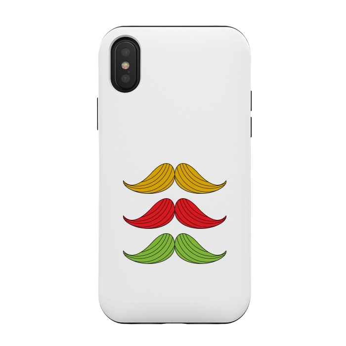 iPhone Xs / X StrongFit mustache colors by TMSarts