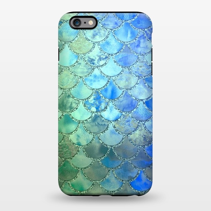 iPhone 6/6s plus StrongFit Ocean green and blue Mermaid Scales by  Utart