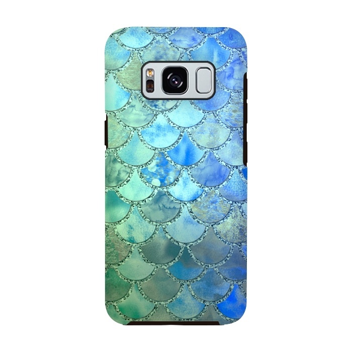 Galaxy S8 StrongFit Ocean green and blue Mermaid Scales by  Utart