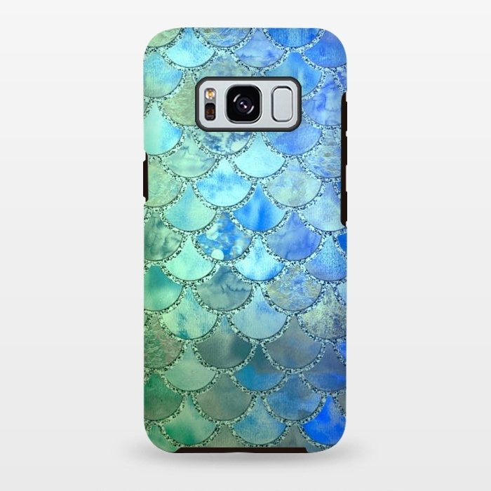 Galaxy S8 plus StrongFit Ocean green and blue Mermaid Scales by  Utart