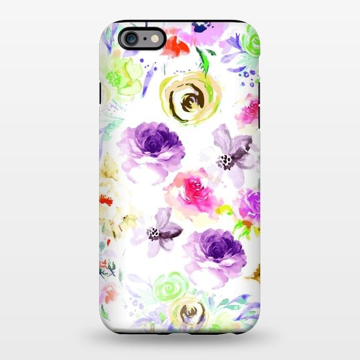 iPhone 6/6s plus StrongFit Different Watercolor Roses by Bledi