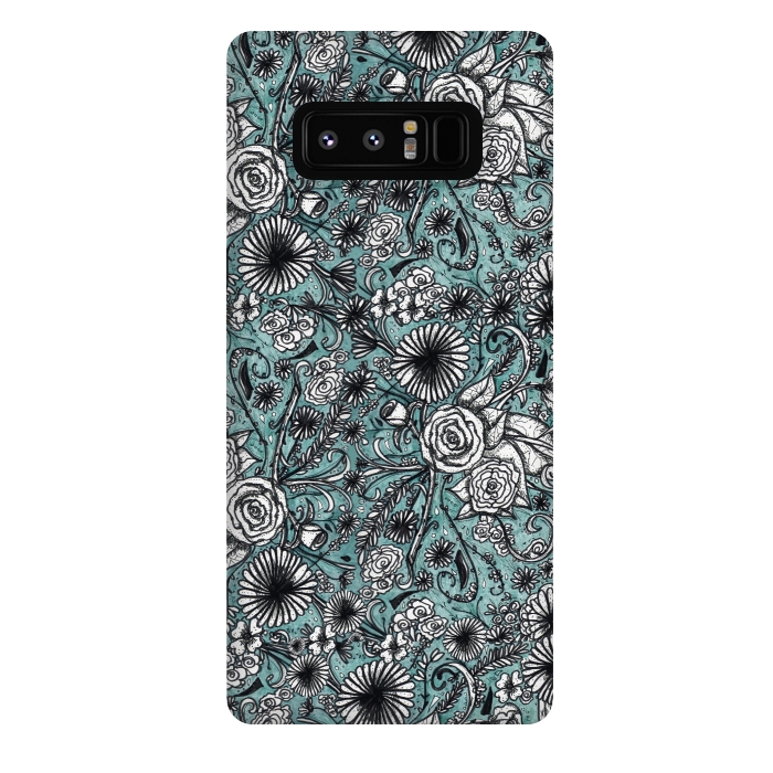 Galaxy Note 8 StrongFit Flowers by Camila