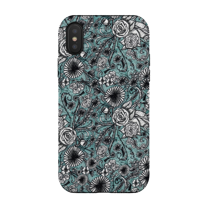 iPhone Xs / X StrongFit Flowers by Camila