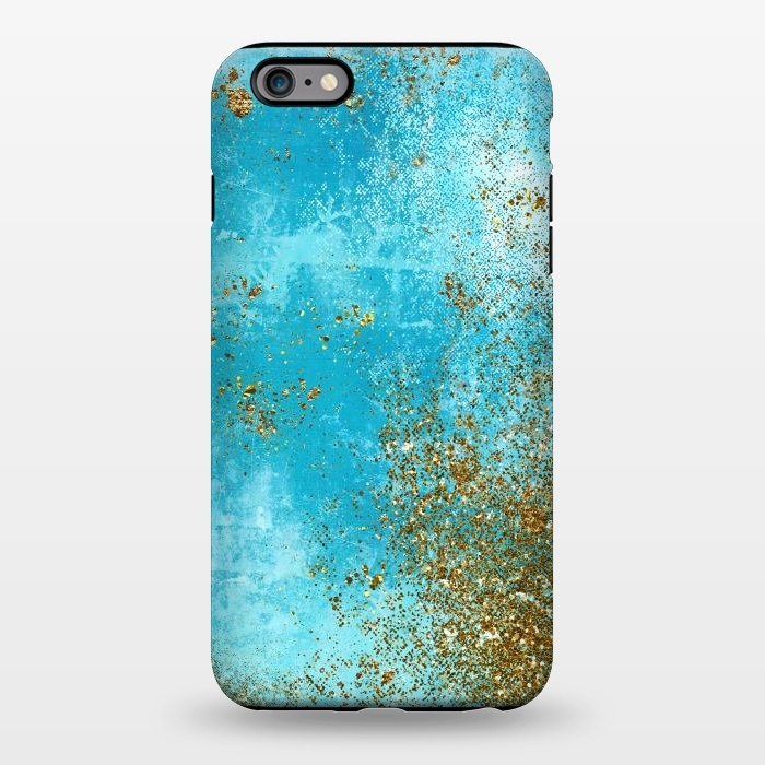 iPhone 6/6s plus StrongFit Teal and Gold Mermaid Ocean Seafoam by  Utart
